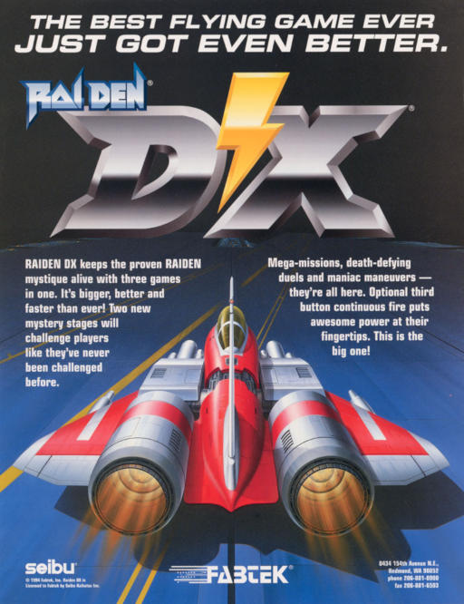 Raiden DX (UK) Game Cover